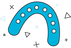 Dental on Beams mouthguard illustration